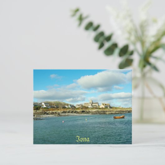 Carte Postale Abbaye d'Iona Écosse (Debout devant)