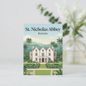 Carte Postale Abbaye St. Nicholas Barbade (Debout devant)
