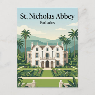 Carte Postale Abbaye St. Nicholas Barbade