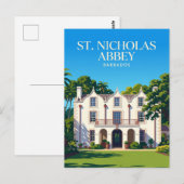 Carte Postale Abbaye St. Nicholas Barbade (Devant / Derrière)