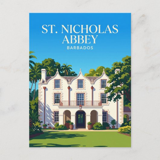 Carte Postale Abbaye St. Nicholas Barbade (Devant)