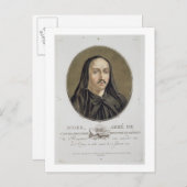 Carte Postale Abbe de Suger (1082-1151) de Portraits des gran (Devant / Derrière)