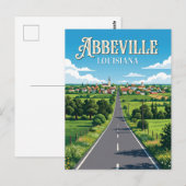 Carte Postale Abbeville USA (Devant / Derrière)