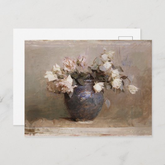 Carte Postale Abbott Handerson Thayer Roses Encore Vie Fleurs (Devant / Derrière)