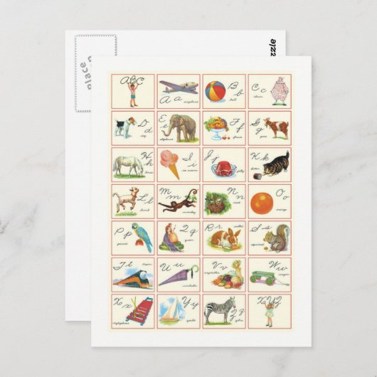 CARTE POSTALE ABC (Devant / Derrière)