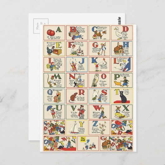CARTE POSTALE ABC (Devant / Derrière)