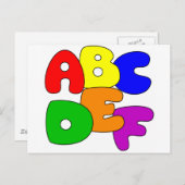 CARTE POSTALE ABC (Devant / Derrière)