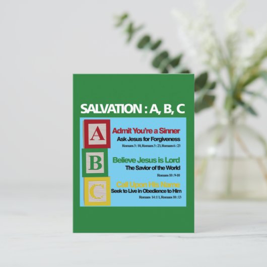 Carte Postale ABC du salut (Debout devant)