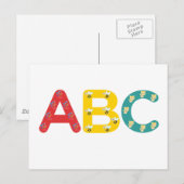 Carte Postale ABC par PaddleDuck (Devant / Derrière)