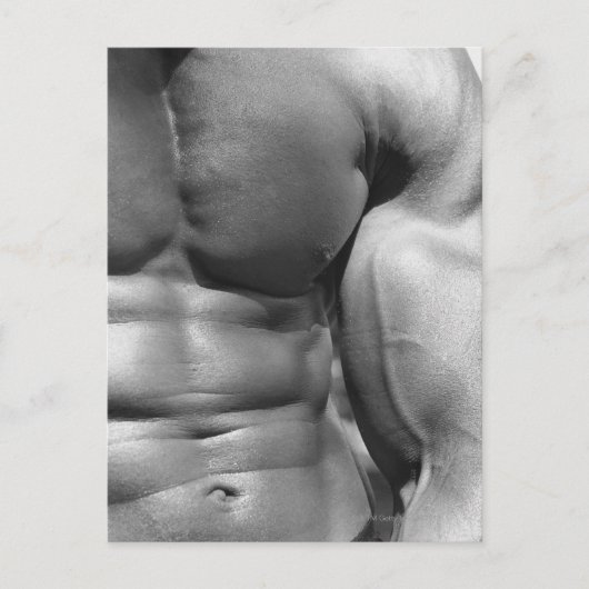 Carte Postale Abdomen et biceps définis (Devant)