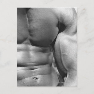 Carte Postale Abdomen et biceps définis