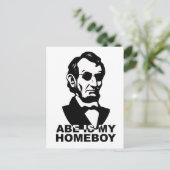Carte Postale Abe est mon Homeboy (Debout devant)
