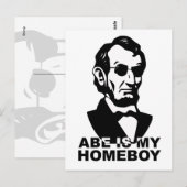 Carte Postale Abe est mon Homeboy (Devant / Derrière)