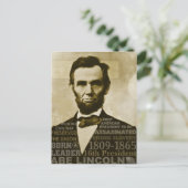 Carte Postale Abe Lincoln (Debout devant)