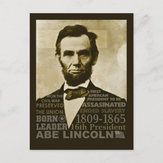 Carte Postale Abe Lincoln (Devant)
