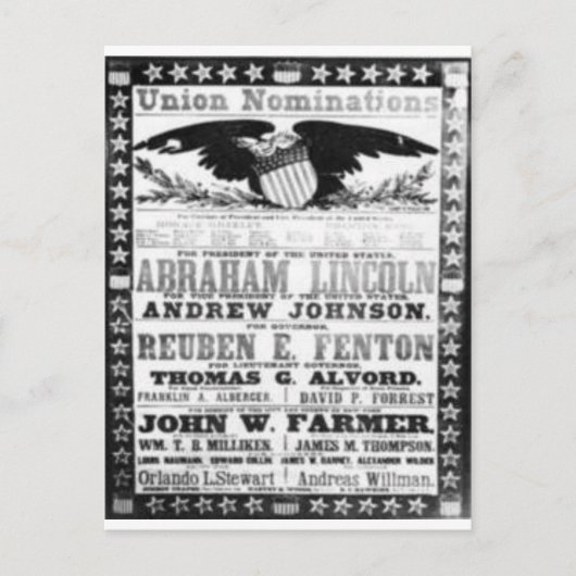 Carte Postale Abe Lincoln (Devant)