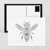 Carte Postale abeille (Devant / Derrière)