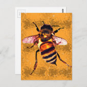 Carte Postale abeille (Devant / Derrière)