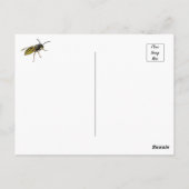 Carte Postale Abeille active, Bourdon, Rucher (Dos)