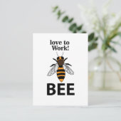 Carte Postale Abeille Aimer Travailler Abeille (Debout devant)