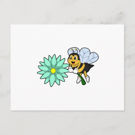 Carte Postale Abeille avec Fleur.PNG (Devant)