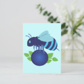 Carte Postale Abeille de bleuet (Debout devant)