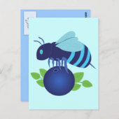 Carte Postale Abeille de bleuet (Devant / Derrière)