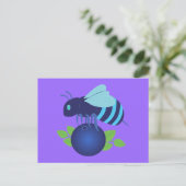 Carte Postale Abeille de bleuet (Debout devant)