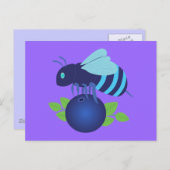 Carte Postale Abeille de bleuet (Devant / Derrière)