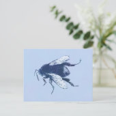Carte Postale Abeille de l'aquarelle (Debout devant)