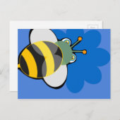 Carte postale Abeille de miel (Devant / Derrière)