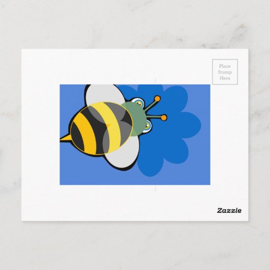 Carte postale Abeille de miel (Dos)