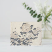 Carte Postale Abeille et chrysanthèmes (Debout devant)