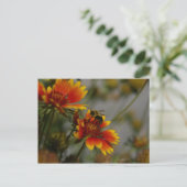 Carte postale Abeille et Fleur (Debout devant)
