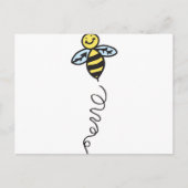 Carte Postale Abeille jaune (Devant)