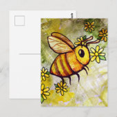 Carte Postale Abeille Mignonne (Devant / Derrière)