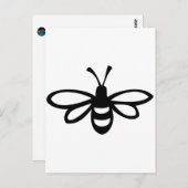 Carte Postale Abeille [noire] (Devant / Derrière)