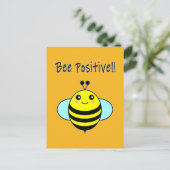 Carte Postale Abeille positive ! ! (Debout devant)
