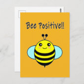 Carte Postale Abeille positive ! ! (Devant / Derrière)