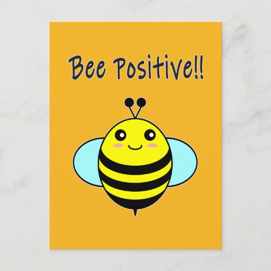 Carte Postale Abeille positive ! ! (Devant)