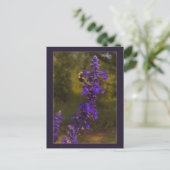 Carte Postale abeille sur lavande (Debout devant)