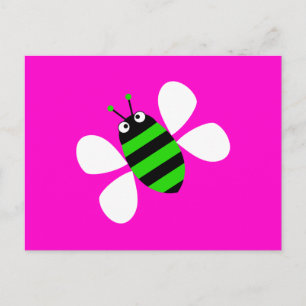 Carte Postale Abeille verte