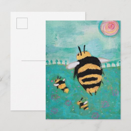 Carte Postale Abeilles (Devant / Derrière)