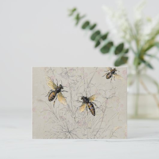 Carte Postale Abeilles (Debout devant)