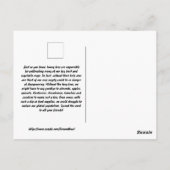 Carte Postale Abeilles à Miel Dans la Ruche (Dos)