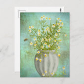 Carte Postale Abeilles et Camomiles (Devant / Derrière)