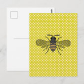 Carte Postale ABEILLES et Rayon de Miel - Sauver Les Abeilles (Devant / Derrière)