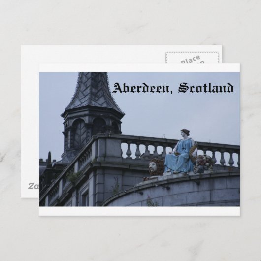 Carte Postale Aberdeen, Écosse (Devant / Derrière)