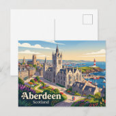 Carte Postale Aberdeen Écosse (Devant / Derrière)
