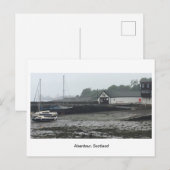 Carte Postale Aberdour - Bateaux devant les bâtiments du port (Devant / Derrière)